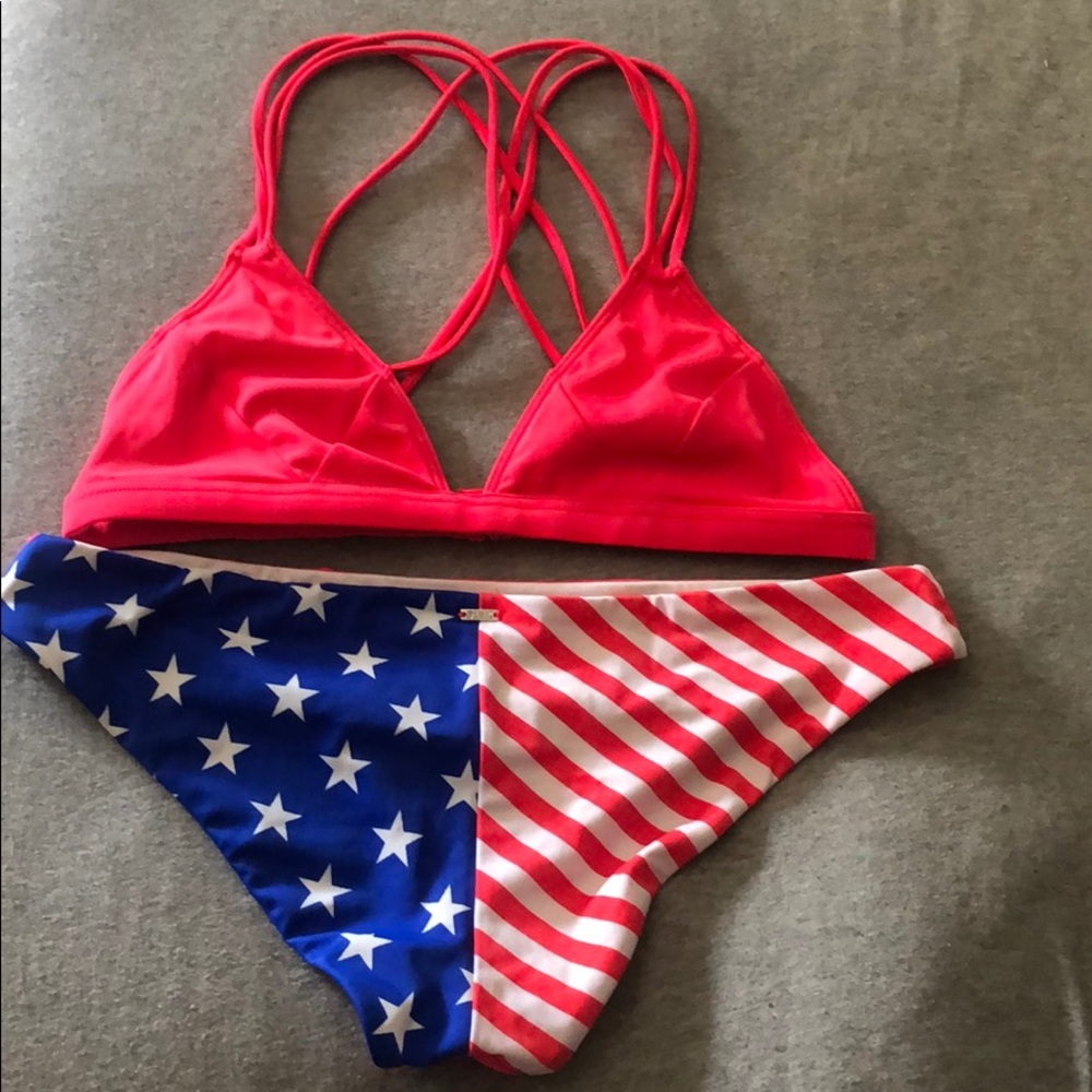 American flag bathing suit